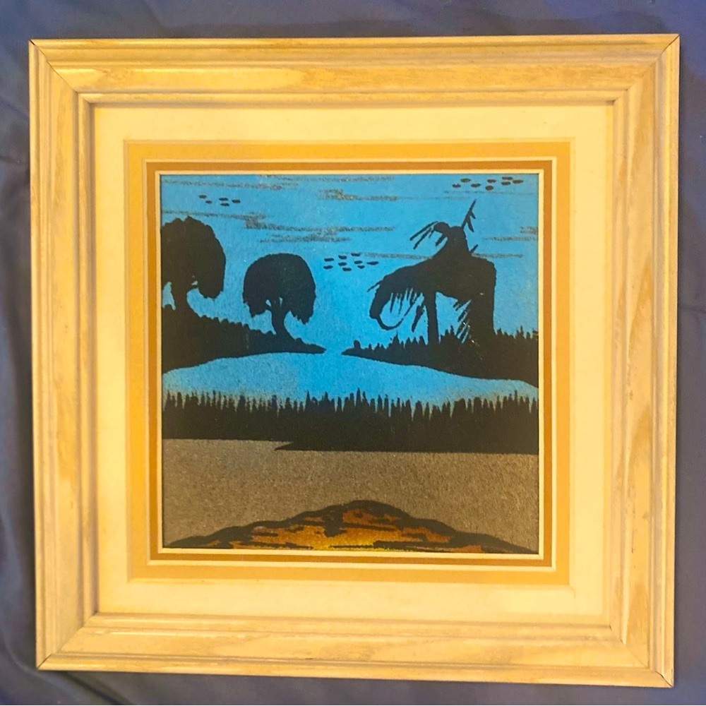 - Beautiful Native Sand Painting 9”x9”